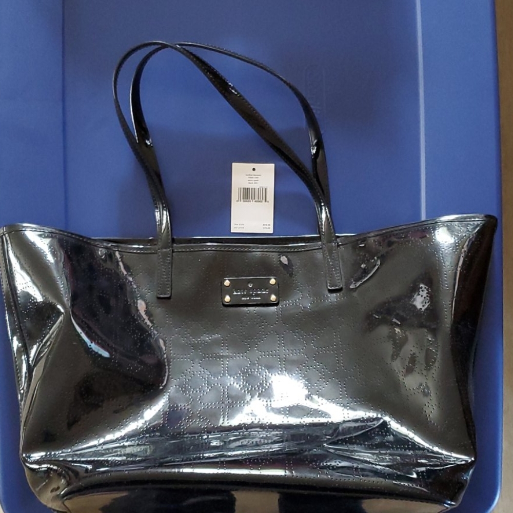 kate spade Black Patent Leather Tote